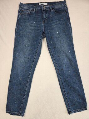 Gap 1969 Best Girlfriend Star Studded Jeans Womens Size 29 Blue Denim